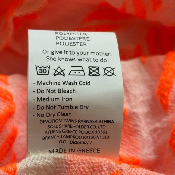 Anthropologie Devotion Twins Ella Dress in Neon Orange XS