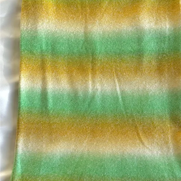 ANTHROPOLOGIE DOLAN Ombre Knit Midi Skirt Green Yellow Size/ Small