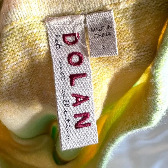 ANTHROPOLOGIE DOLAN Ombre Knit Midi Skirt Green Yellow Size/ Small