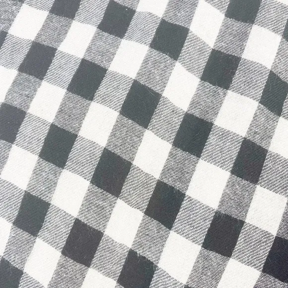 Anthropologie Isabella Sinclair Gingham Flutter Wrap Ruffle Hem Dress Size Small