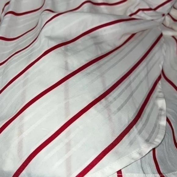 Anthropologie J.O.A. Patti Striped Mini Dress | Medium | Red/White