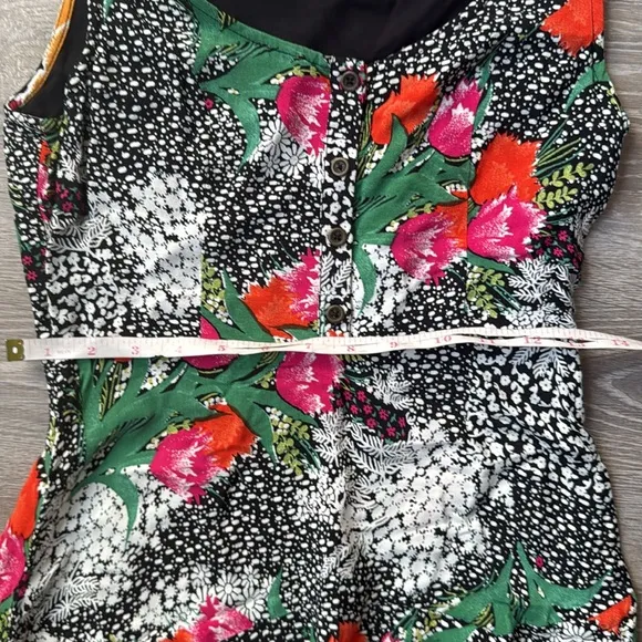 Anthropologie Maeve Violette Floral Midi Dress