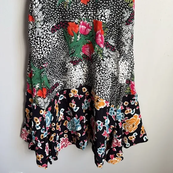 Anthropologie Maeve Violette Floral Midi Dress