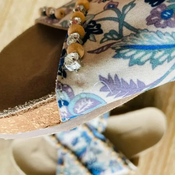 Anthropologie Marnie Embellished Slide Sandals Size 6 NWOT