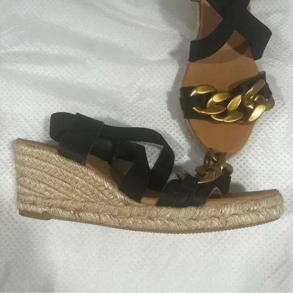 Anthropologie Maypol Espadrille Wedge Sandals Women’s Sz 38 (7.5)
