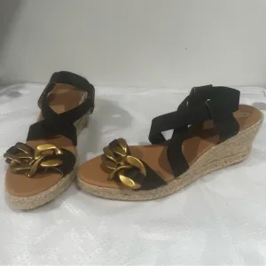 Anthropologie Maypol Espadrille Wedge Sandals Women’s Sz 38 (7.5)