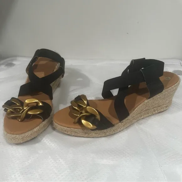 Anthropologie Maypol Espadrille Wedge Sandals Women’s Sz 38 (7.5)