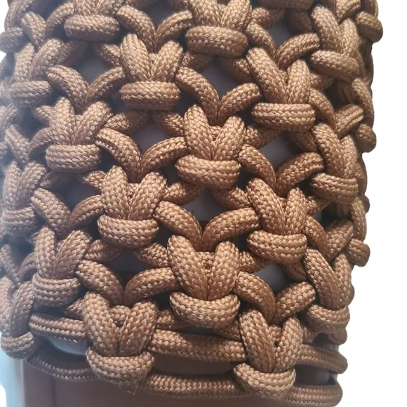 Anthropologie NIB Maeve Crochet Platform Slide Sandals Size 9