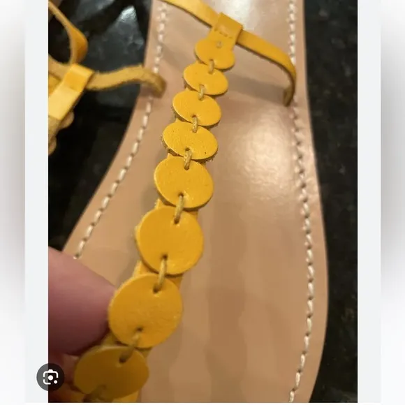 Anthropologie NWT Pilcro Tie-Up Thong Sandals ((WITHOUT  BOX))