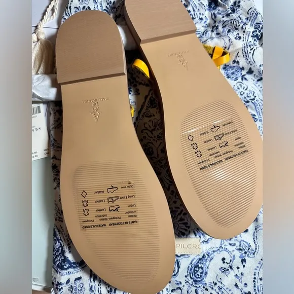 Anthropologie NWT Pilcro Tie-Up Thong Sandals ((WITHOUT  BOX))