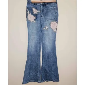 Anthropologie Pilcro &amp; The Letterpress High-Rise Trouser Bootcut Jeans Size 27