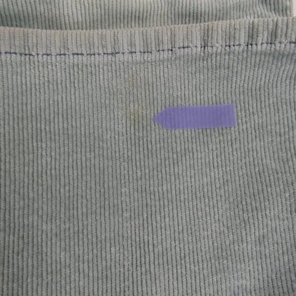 Anthropologie Pilcro The Icon Mint Green Flare Corduroy Jeans Sz 32 #1416
