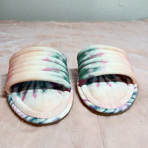 Anthropologie Tie Dye Sandals