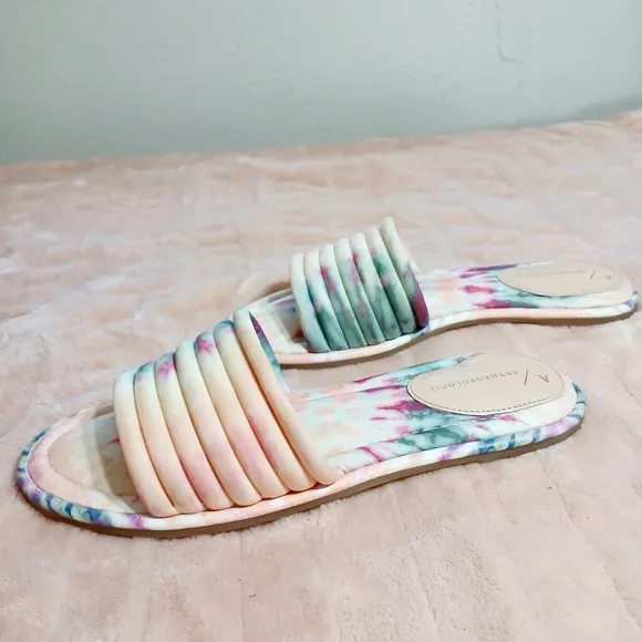 Anthropologie Tie Dye Sandals