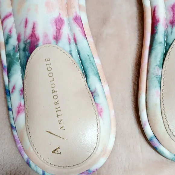 Anthropologie Tie Dye Sandals