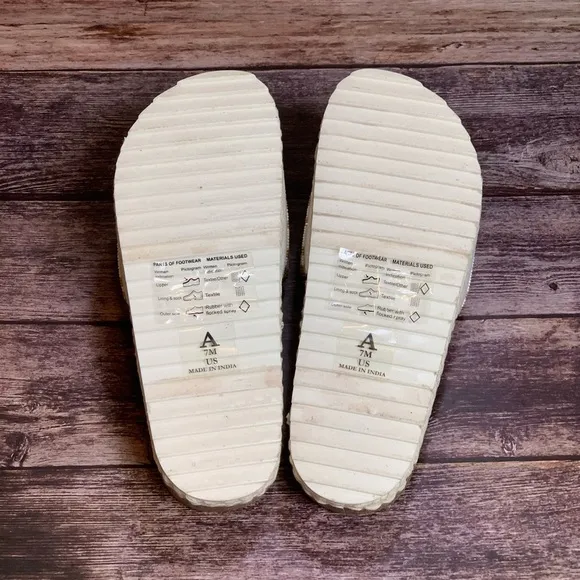 Anthropologie ~ Yara Beaded Slide Sandals