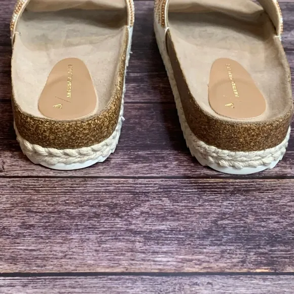 Anthropologie ~ Yara Beaded Slide Sandals