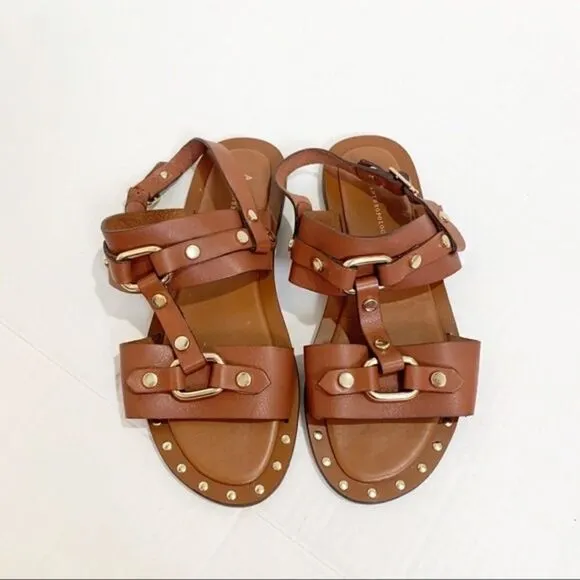 Anthropologie Hattie Studded Slingback Sandals