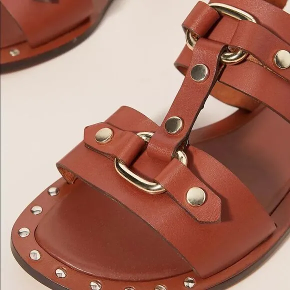 Anthropologie Hattie Studded Slingback Sandals