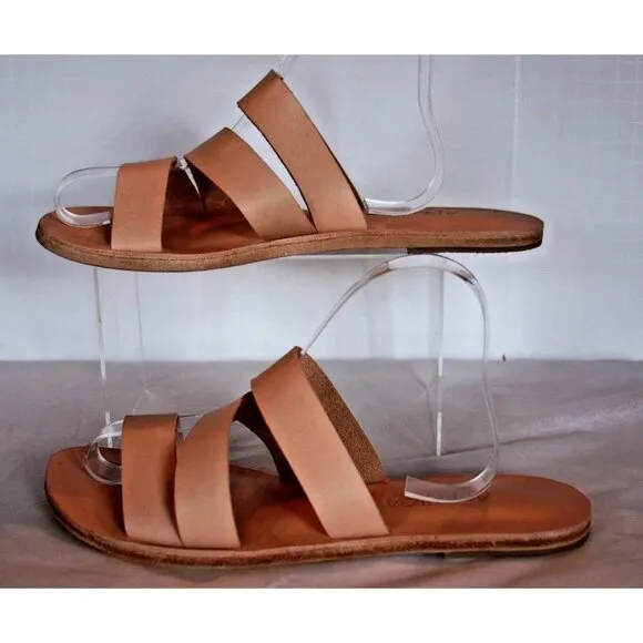 Antika Women's 10 Tan/Nude Jerusalem sandals - Display