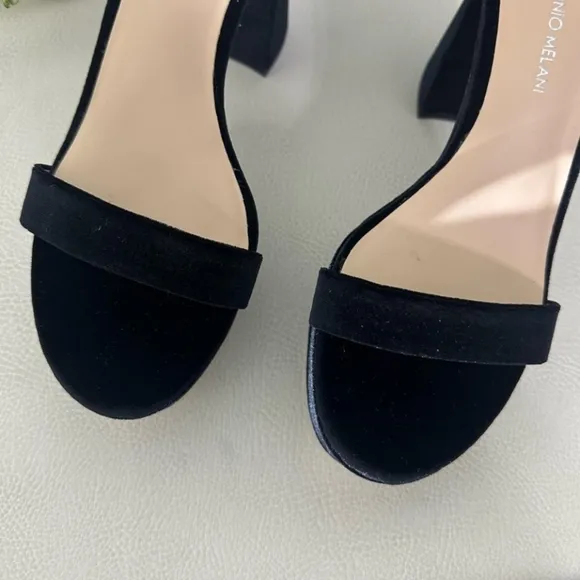 Antonio Melani Janie Velvet Platform Dress Sandals