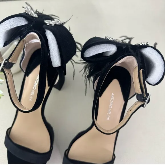 Antonio Melani Janie Velvet Platform Dress Sandals