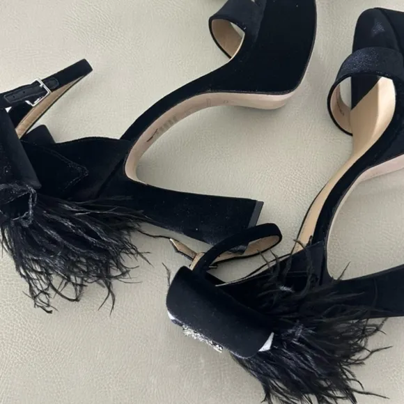 Antonio Melani Janie Velvet Platform Dress Sandals