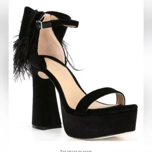 Antonio Melani Janie Velvet Platform Dress Sandals