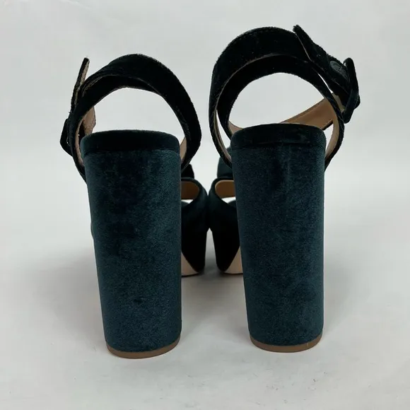 Antonio Melani x Nicola Bathie Emilia Velvet Rose Platform Dress Sandals