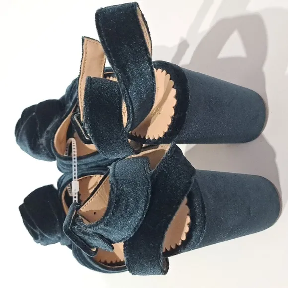 Antonio Melanix Nicola Bathie Emilia Velvet Rose Platform Dress Sandals