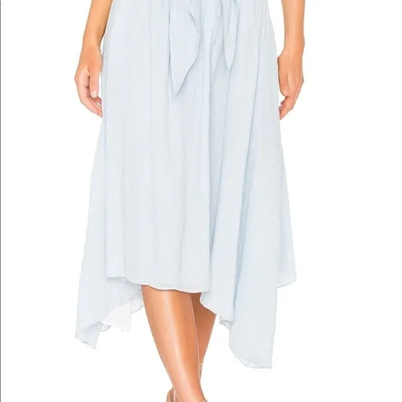 Apiece Apart / Cosmos Convertible Wrap Skirt dress blue hammam stripe midi 4