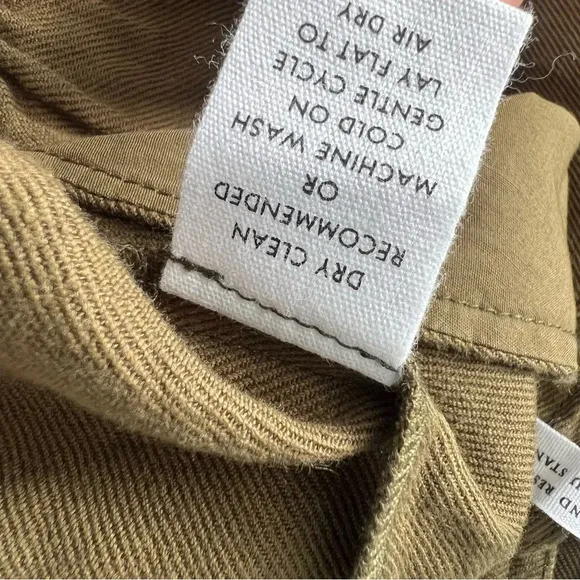 Apiece Apart Maurino Drop Waist Mini Dress Olive Shift Mini Overall New Small