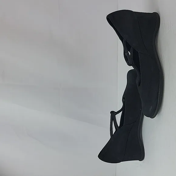 Arche Picto Wedge Heel Black Suede Leather Women's Sandals
