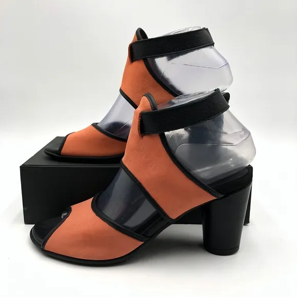 Arche Women's Leiga Heeled Slingback Sandal Coral Size 6 Medium