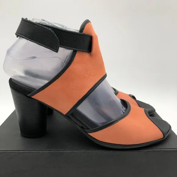 Arche Women's Leiga Heeled Slingback Sandal Coral Size 6 Medium