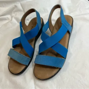 Arcopedico Monterey blue elastic strap slip on sandals size 38