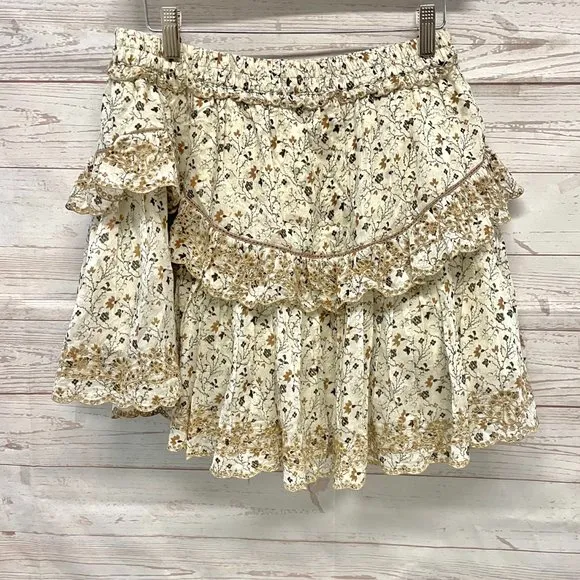 Aritzia Sunday Best Lady Vintage Floral Fleurs Retro skirt