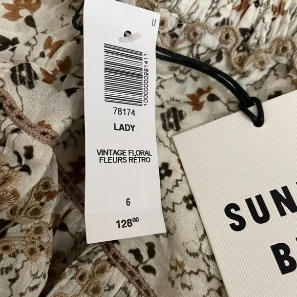Aritzia Sunday Best Lady Vintage Floral Fleurs Retro skirt