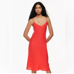 Aritzia Wilfred Only Linen Slip Dress L