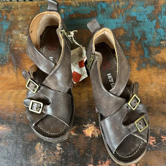 A.S.98 Reiley Buckle Sandals. New with tags.