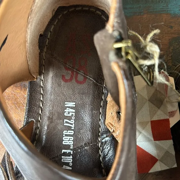 A.S.98 Reiley Buckle Sandals. New with tags.