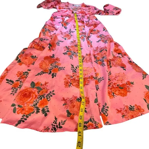 ASOS Design Pink Floral Maxi - Size 4