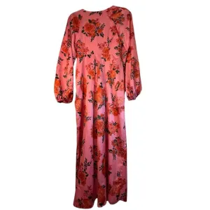 ASOS Design Pink Floral Maxi - Size 4
