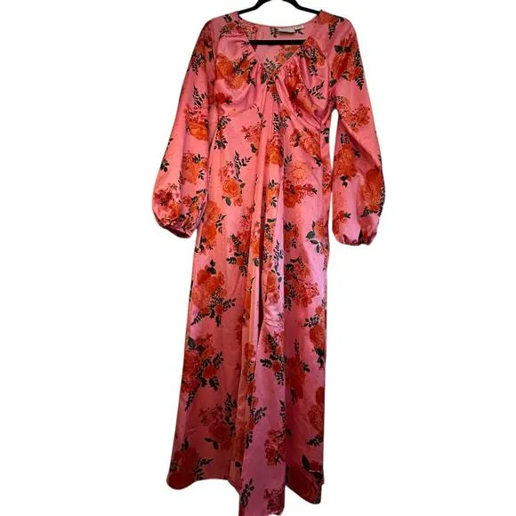 ASOS Design Pink Floral Maxi - Size 4
