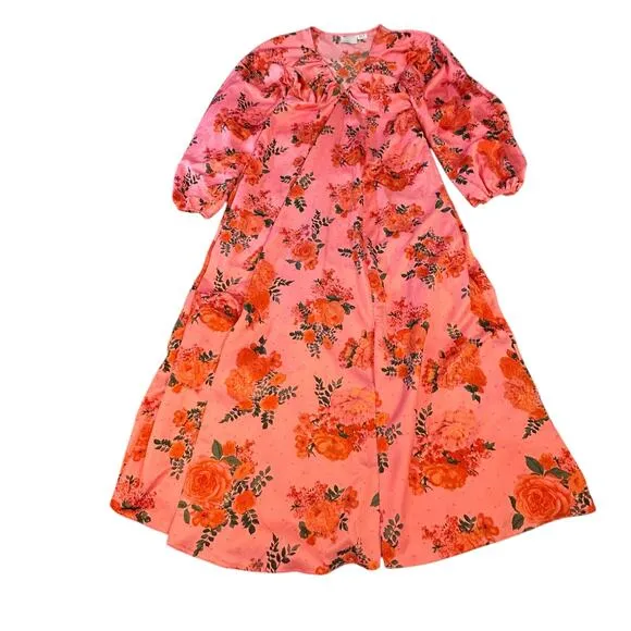 ASOS Design Pink Floral Maxi - Size 4