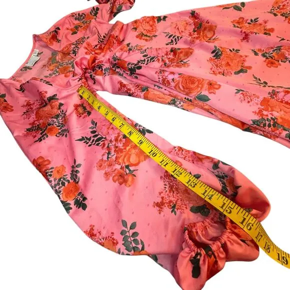 ASOS Design Pink Floral Maxi - Size 4