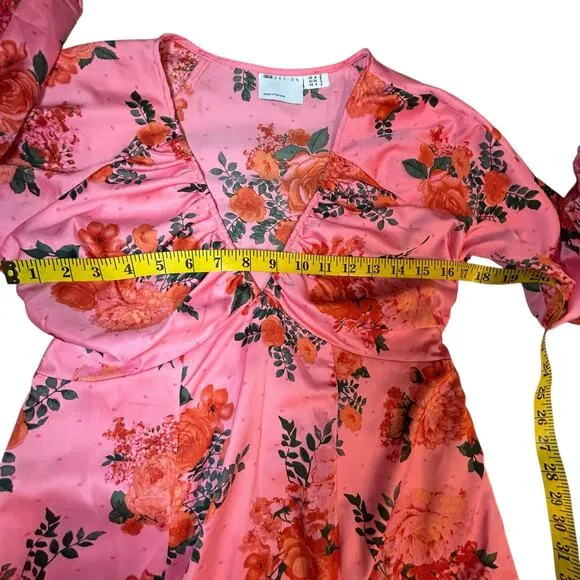 ASOS Design Pink Floral Maxi - Size 4