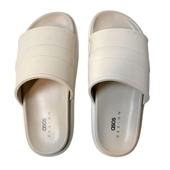 ASOS Design Platform Sandals Slide Size 4 New