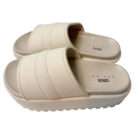 ASOS Design Platform Sandals Slide Size 4 New