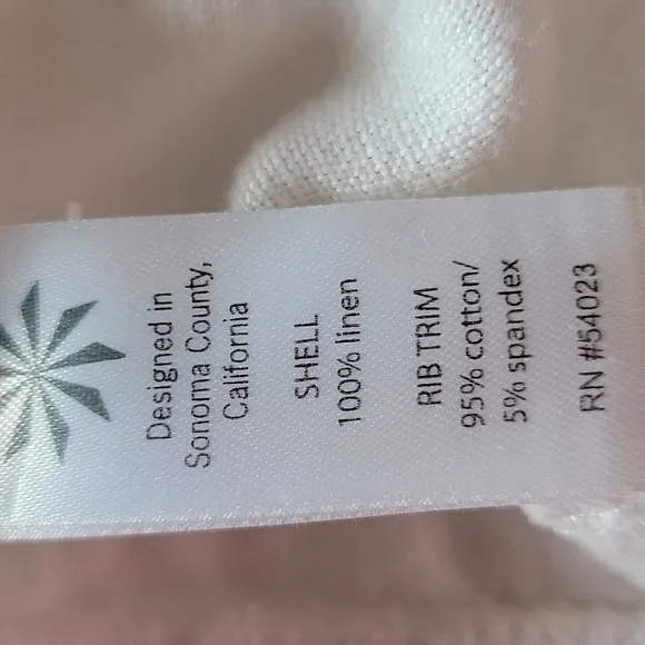 Athleta 100% Linen Pull On Drawstring Shorts White Size 8